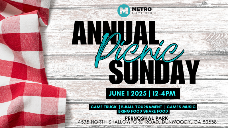 Annual Picnic Sunday June 1 2025 12-4PM at Pernoshal Park